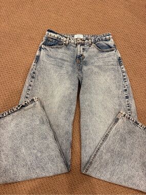 REVICE TLC Light Blue Flared Low-Rise Jeans